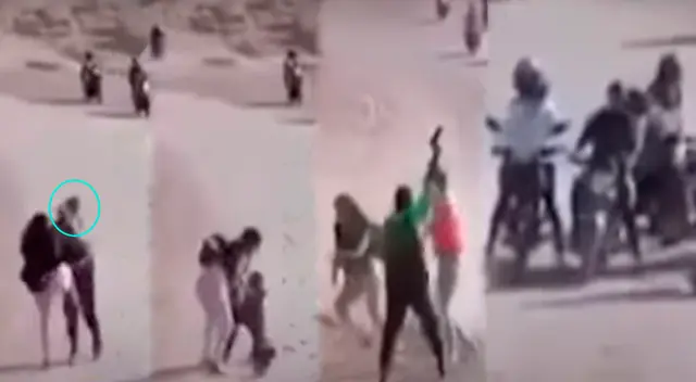 Agreden a policía en Chorrillos, durante piques ilegales. Agreden a policía en Chorrillos, durante piques ilegales.