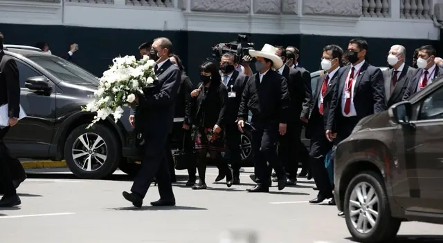 Pedro Castillo dio discurso en homenaje al fallecido congresista de Perú Libre, Fernando Herrera.