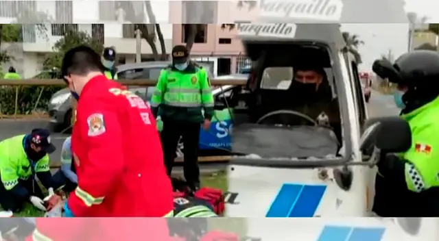 Joven sufre fracturas en sus piernas y lesiones en el rostro tras ser atropellado por una combi. Joven sufre fracturas en sus piernas y lesiones en el rostro tras ser atropellado por una combi.