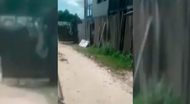 El bebé de quince día fue dejado por sus padres a unas cuadras de un campo deportivo en Iquitos. El bebé de quince día fue dejado por sus padres a unas cuadras de un campo deportivo en Iquitos.