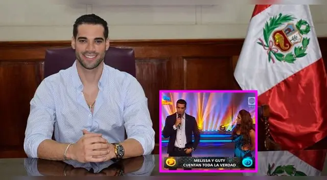 Guty Carrera sorprendió a miles de sus seguidores al aparecer junto a la bandera del Perú en lo que sería un despacho.