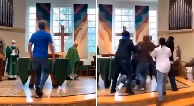 El sujeto tenía una restricción para entrar a la iglesia.