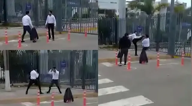 Lamentables imágenes de dos trabajadores se han viralizado en las redes sociales. Lamentables imágenes de dos trabajadores se han viralizado en las redes sociales.