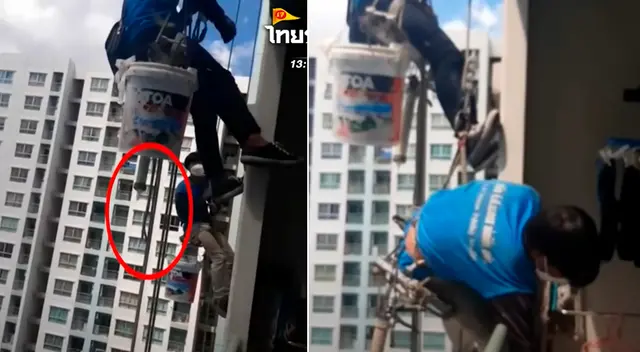 Los pintores quedaron suspendidos en el aire.