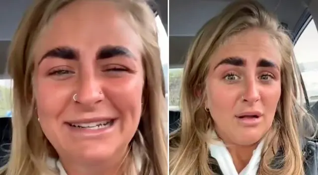 Sarah Donnelly, @sarahdonnelly5, evidenció la forma en la que le dejaron la ceja.