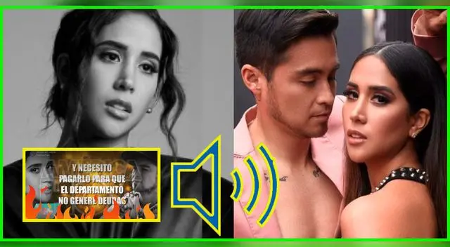 Melissa Paredes comparte audio con Rodrigo Cuba.