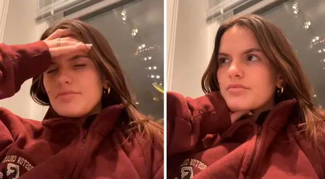 Sabina se grabó a sí misma reaccionando a la situación y luego subió el video a su cuenta de TikTok.