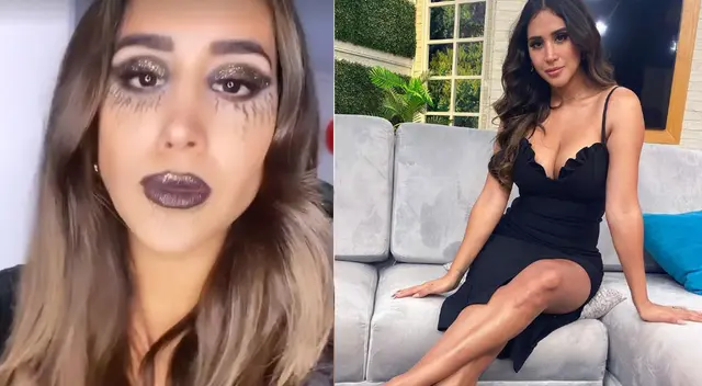 Melisssa Paredes se anima a maquillarse por Halloween.