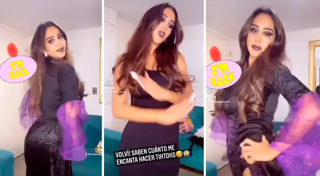 Melissa Paredes se emociona tras volver a TikTok. Melissa Paredes se emociona tras volver a TikTok.