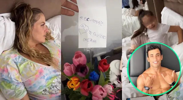 La pequeña Caetana llegó a la casa de su papá Said Palao para llevarle sus mejores deseos y un presente a Ale Baigorria ahora que está lesionada. La pequeña Caetana llegó a la casa de su papá Said Palao para llevarle sus mejores deseos y un presente a Ale Baigorria ahora que está lesionada.