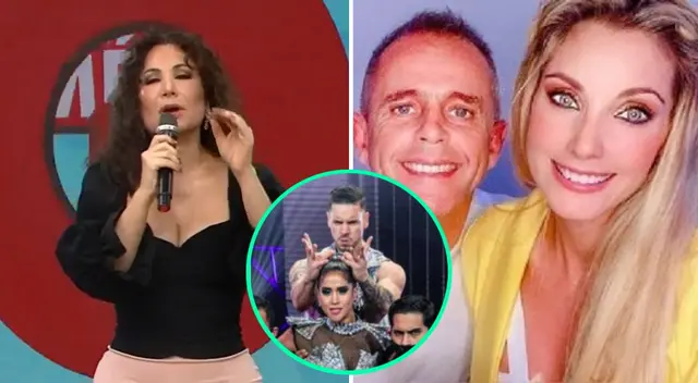 Julinho llegó a América Hoy junto a Brenda Carvalho, y Janet Barboza no pudo evitar recordar que ella también participa de Reinas del Show, con una 'chiquita' a Melissa Paredes.