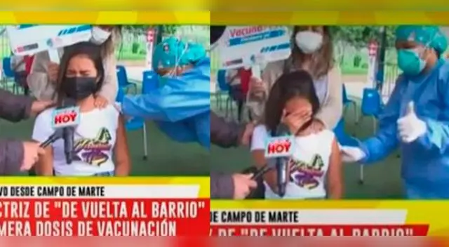 Merly Morello rompe en llanto tras recibir vacuna contra el COVID-19. Merly Morello rompe en llanto tras recibir vacuna contra el COVID-19.