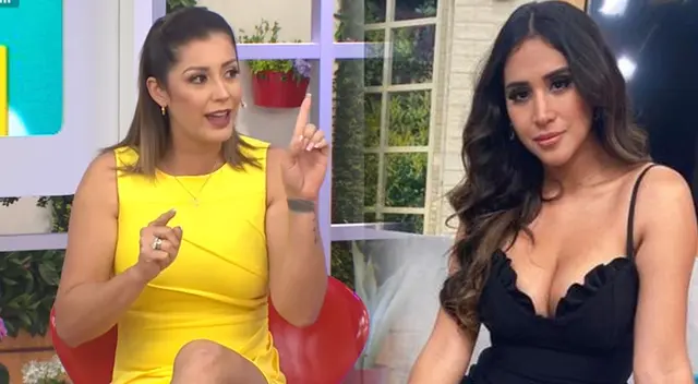 Karla Tarazona le recalca a Melissa Paredes pensar en su hija en lugar de la prensa. Karla Tarazona le recalca a Melissa Paredes pensar en su hija en lugar de la prensa.