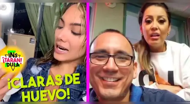 La pareja de esposos se tomó con humor el anuncio de Isabel Acevedo a la competencia.