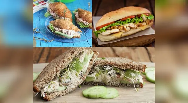 Los sandwiches de pollo tienen diversas formas de prepararse y son saludables.
