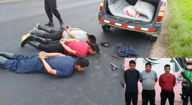 Los detenidos por la PNP de carreteras