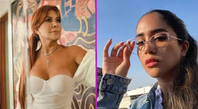 Magaly Medina cuadra a Melissa Paredes. Magaly Medina cuadra a Melissa Paredes.