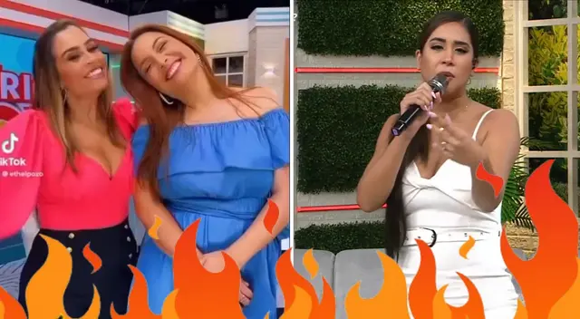 Ethel Pozo aprovechó la presencia de Natalia Salas en America Hoy para hacer un llamativo video junto a ella y Giselo tras declaraciones de Melissa Paredes. Ethel Pozo aprovechó la presencia de Natalia Salas en America Hoy para hacer un llamativo video junto a ella y Giselo tras declaraciones de Melissa Paredes.