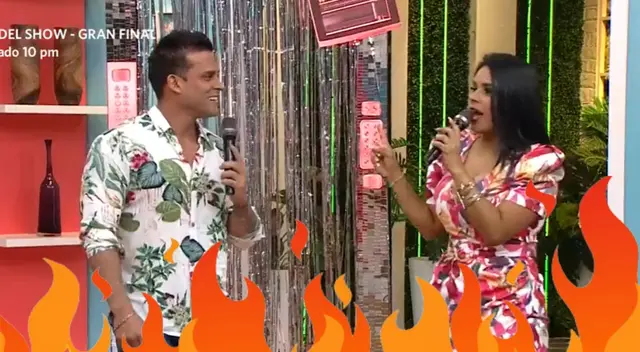 Giuliana Rengifo llegó a América Hoy y sorprendió al revelar que Christian Domínguez le quitó la palabra por una expareja años atrás.