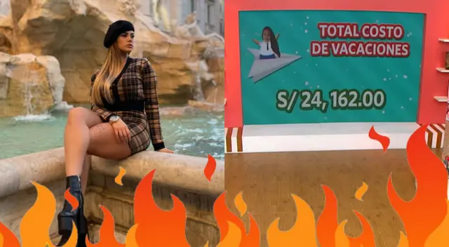 Jossmery Toledo pasó por Italia y España, y Giuliana Rengifo quedó en shock al saber cuánto gastó, pues se preguntó qué tan bien pagan en Reinas del Show.