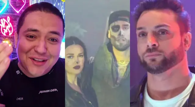 Samuel Suárez quedó sorprendido al ver a Nicola Porcella frente a Angie Arizaga, y luego su presunta indirecta en TikTok, e hizo un curioso comentario.