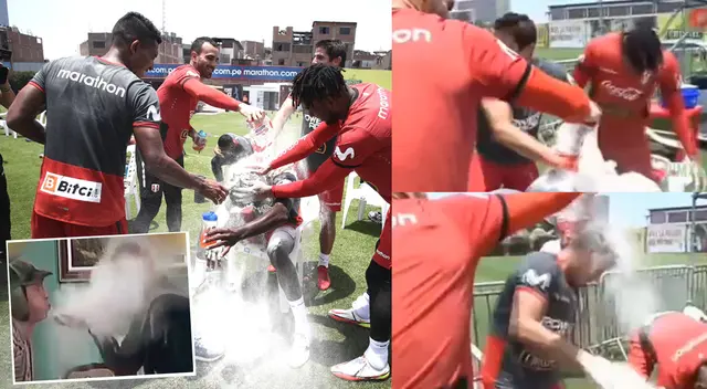 Christian Ramos fue sorprendido por sus compañeros de la selección peruana. Christian Ramos fue sorprendido por sus compañeros de la selección peruana.