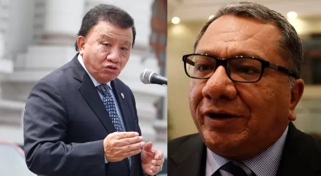 Congresistas de la bancada Podemos Perú, Wong y Anderson. Congresistas de la bancada Podemos Perú, Wong y Anderson.