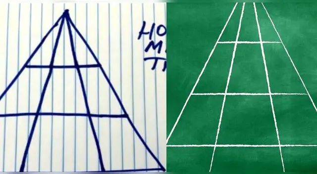 ¿Sabes cuántos triángulos hay en la ilustración? ¿Sabes cuántos triángulos hay en la ilustración?