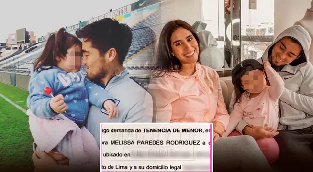 Rodrigo Cuba y Melissa Paredes, enfrentados por la tenencia de su menor hija.