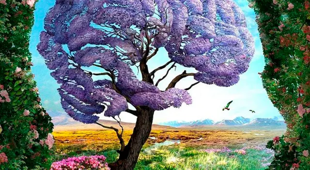 En la ilustración puedes ver lo que parece ser un paisaje hermoso y sereno. En la ilustración puedes ver lo que parece ser un paisaje hermoso y sereno.