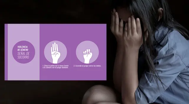 La adolescente utilizó la señal de TikTok para pedir ayuda. La adolescente utilizó la señal de TikTok para pedir ayuda.