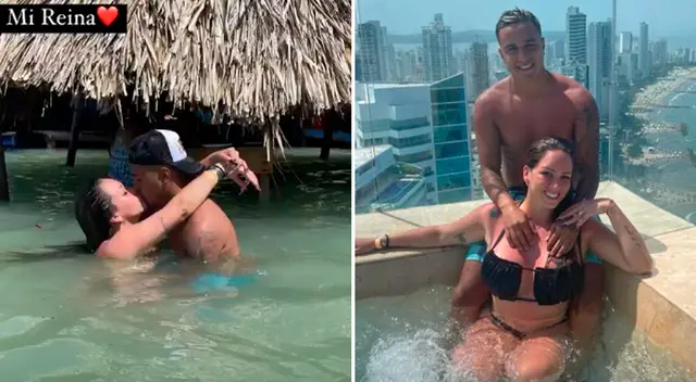 Melissa Klug y Jesús Barco la pasan muy bien en Cartagena, Colombia.