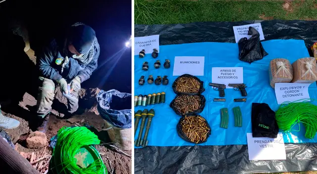 En el referido lugar desolado se ubicó una 'reserva terrorista' que posiblemente iban a ser utilizados en atentados terroristas. En el referido lugar desolado se ubicó una 'reserva terrorista' que posiblemente iban a ser utilizados en atentados terroristas.