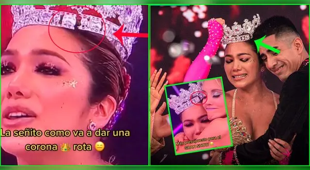 Isabel Acevedo gana Reinas del Show y le dan corona rota. Isabel Acevedo gana Reinas del Show y le dan corona rota.