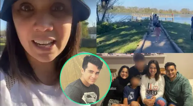 Andrea San Martín está en Houston con su hija mayor y su pareja, Sebastián Lizarzaburu, mientras que su pequeña Lara se quedó en Lima por Juan Víctor Sánchez.