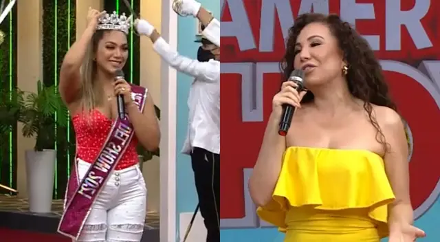 Isabel Acevedo aseguró que trabajó en equipo con su bailarín y coreógrafo, por lo que ellos merecen también el premio, y Janet Barboza la llenó de elogios.