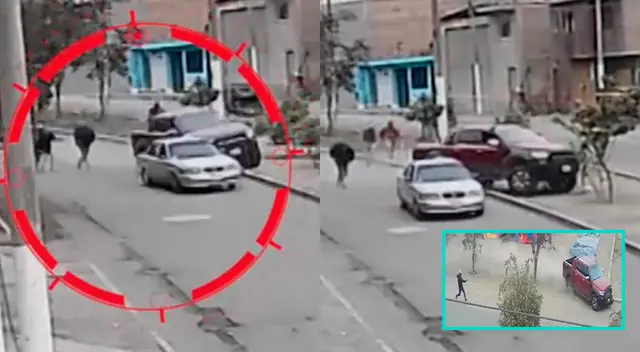 Conductor escapa de asaltantes en San Juan de Lurigancho.