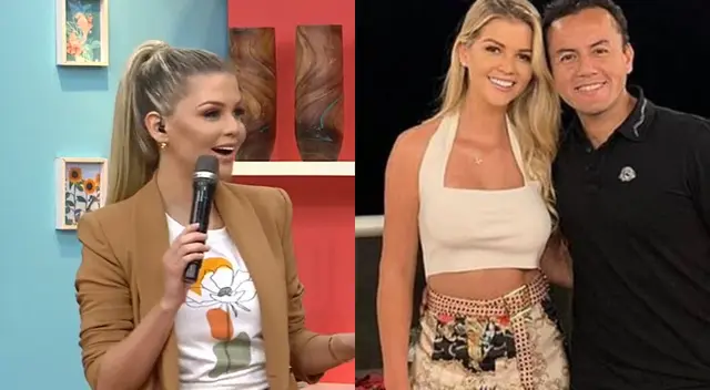 Brunella Horna llegó a América Hoy, y terminó hablando de su romance con Richard Acuña ahora que conviven