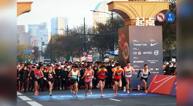 Maratón de Shanghái  quedó suspendida por rebrote de Coronavirus.