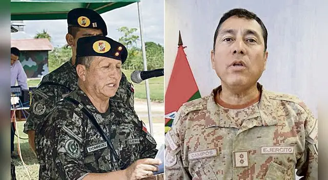 Los generales de brigada Julio Domínguez Pasco y Marco Campos Gerónimo sostienen que cuentan con evidencias de anomalías en el proceso de ascenso de grado Los generales de brigada Julio Domínguez Pasco y Marco Campos Gerónimo sostienen que cuentan con evidencias de anomalías en el proceso de ascenso de grado