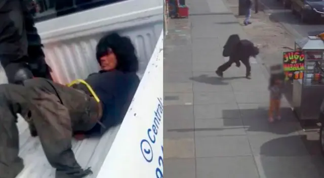 Madre llora por su hija de 3 años que fue golpeada por un loco en La Victoria