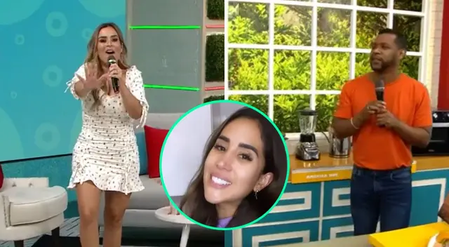 Ethel Pozo y Edson Dávila conducían el segmento de cocina cuando aprovecharon en saludar a Melissa Paredes, pese a sus problemas con Rodrigo Cuba. Ethel Pozo y Edson Dávila conducían el segmento de cocina cuando aprovecharon en saludar a Melissa Paredes, pese a sus problemas con Rodrigo Cuba.