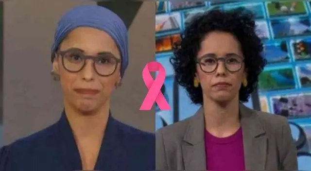 Brasil: periodista de GloboNews revela en vivo que fue diagnosticada con cáncer de mama.