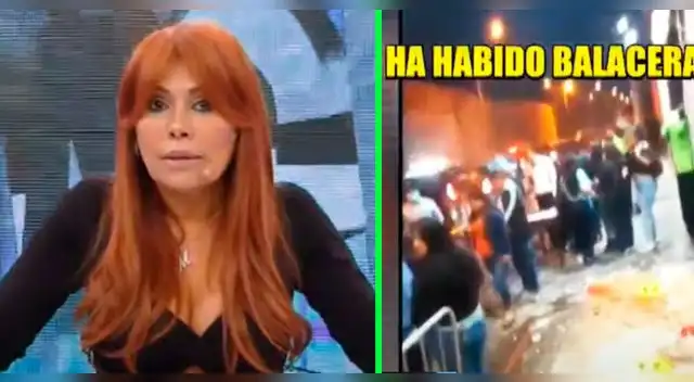 Magaly Medina se mostró afectada por la balacera que hubo en su ciudad natal.