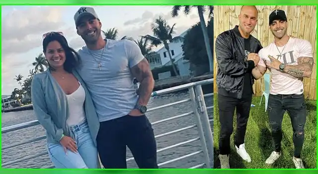 Sebastián Lizarzaburu y Andrea San Martin juntos en los Estados Unidos.