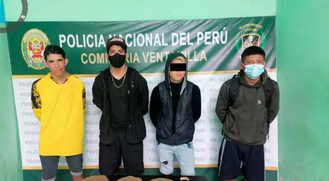 Los detenidos fueron llevados a la comisaría de Ventanilla