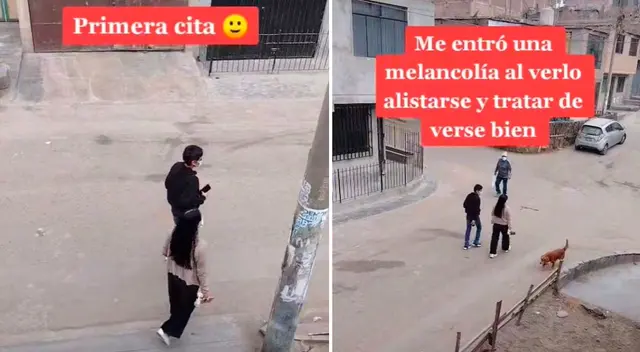La emocionada madre grabó el video desde su casa.