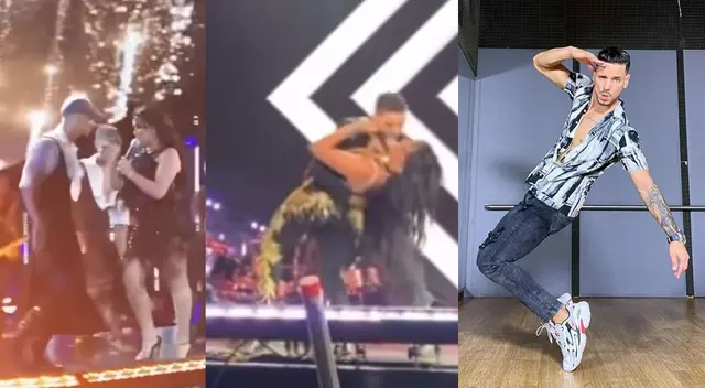 Anthony Aranda  feliz por estar en show con Daniela Darcourt.