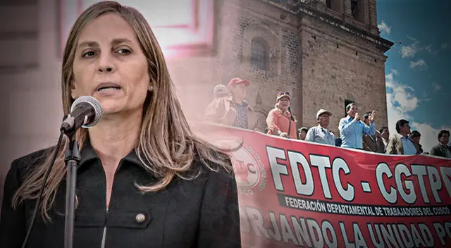 María del Carmen Alva es rechazada en Cusco.