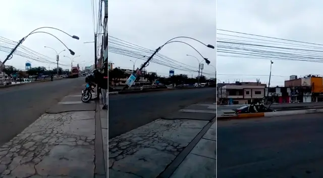 Postes podrían ocasionar una desgracia y no se toman medidas inmediatas.